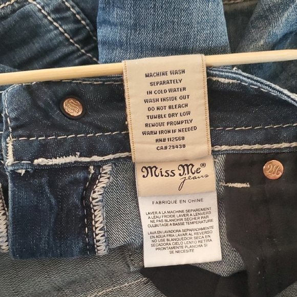 Miss Me Dark Blue Jean Shorts - Picture 8 of 11